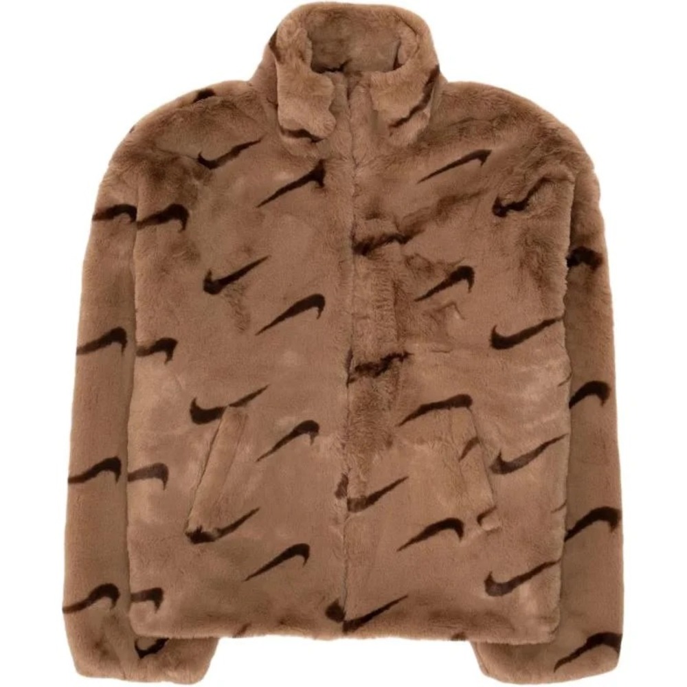 

Куртка Nike Sportswear Printed Plush, коричневый