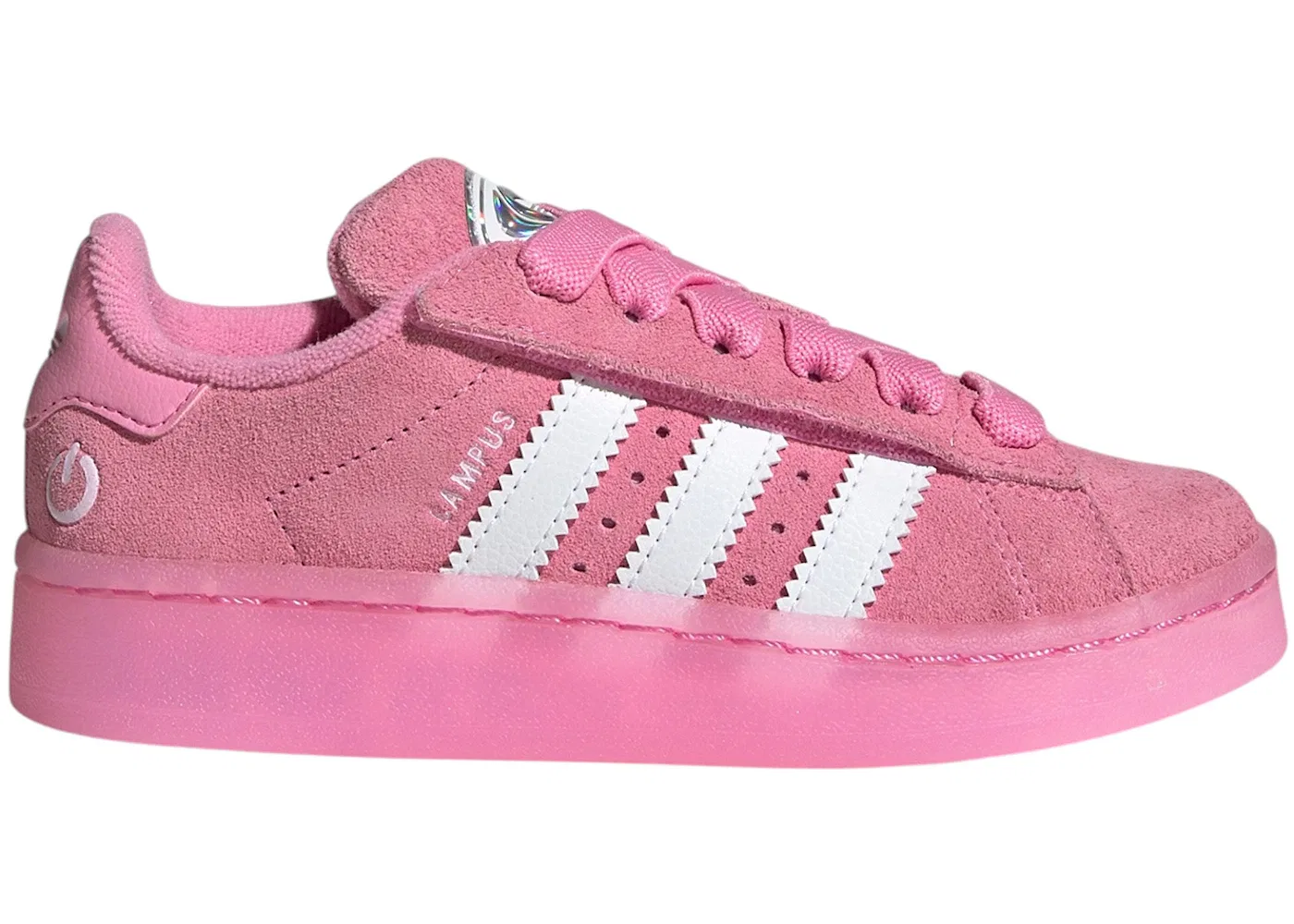 Детские кроссовки Lifestyle с LED-подсветкой Adidas Campus 00s LED Lights Comfort Closure, Bliss Pink Cloud White Clear Pink