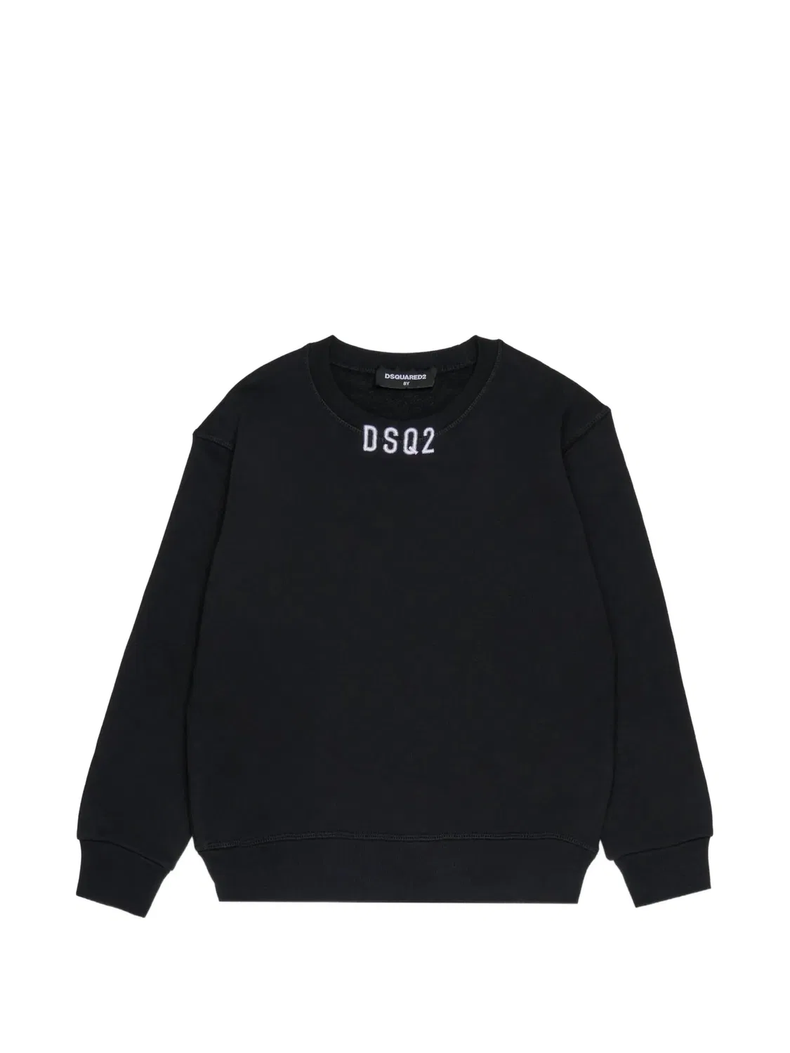 DSQUARED2 Свитшот черный хлопковый с логотипом