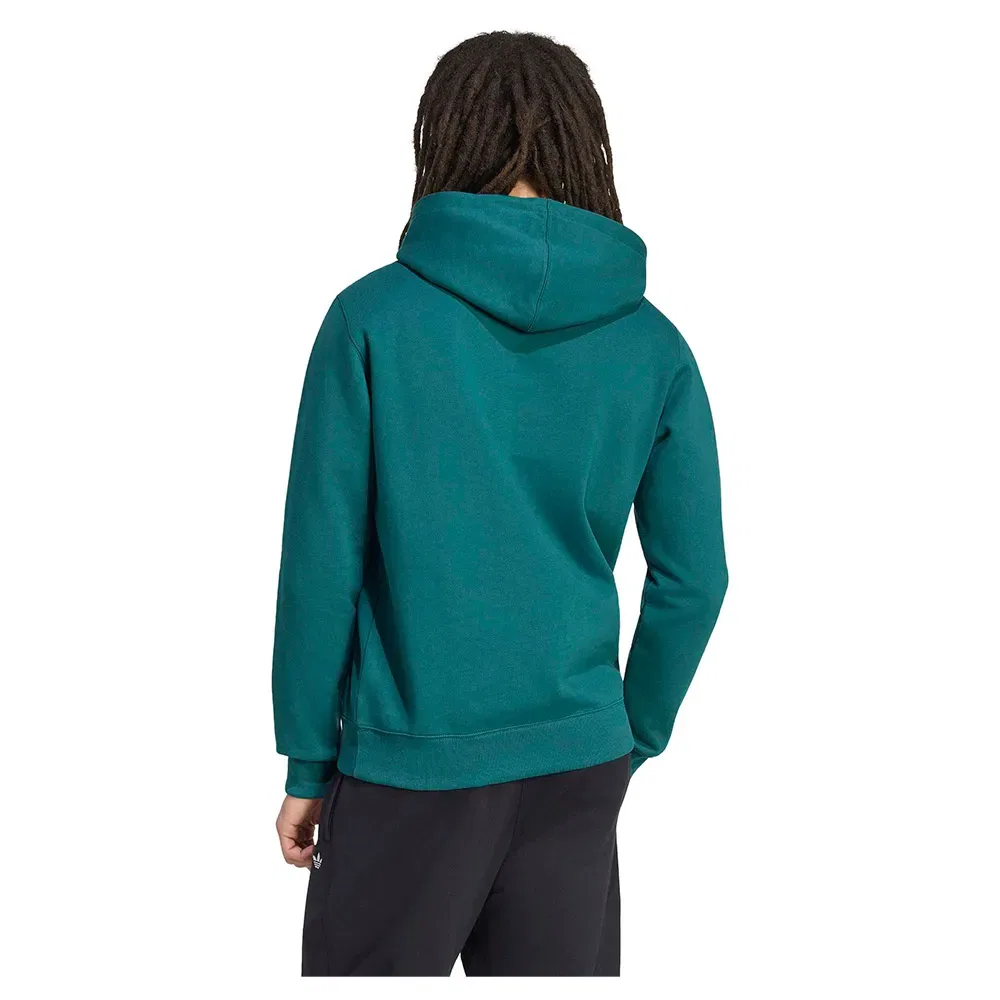 Худи Trefoil Essentials Adidas Originals, зеленый — фото 2