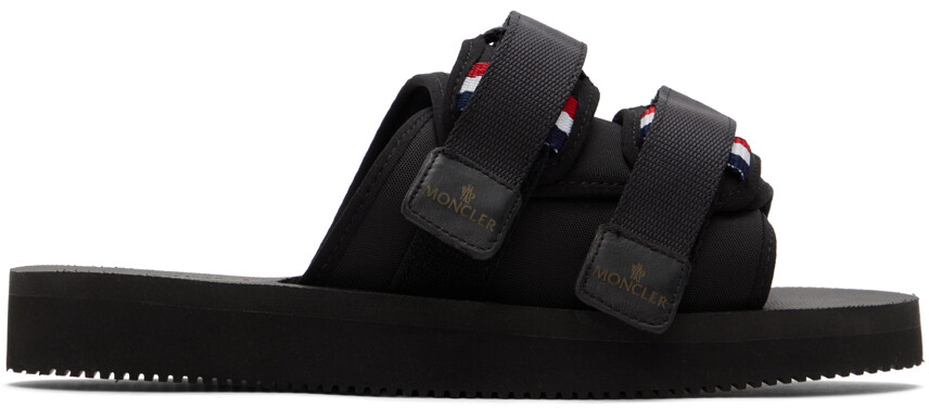 

Черные сандалии Slideworks Moncler
