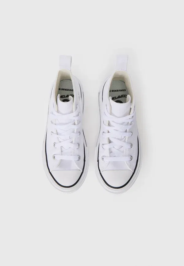 Кроссовки Chuck Taylor All Star Lift Double Stack унисекс - высокие кроссовки Converse, белый/черный — фото 4