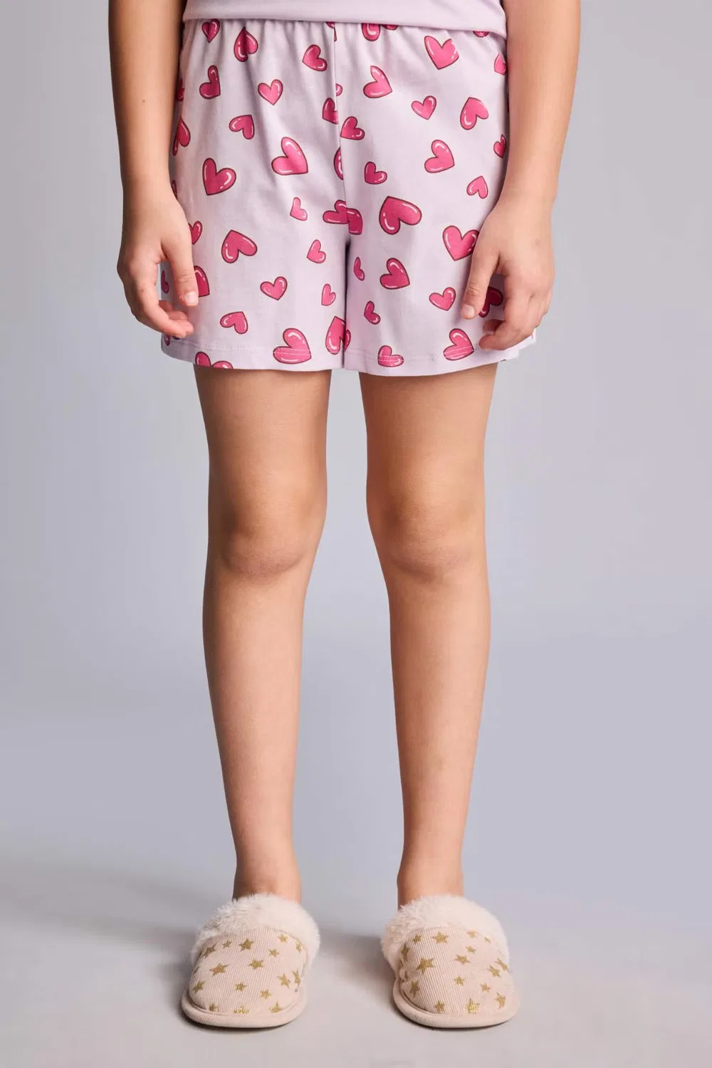 Комплект пижам с принтом 2 piece regular fit knitted pyjamas Defacto, розовый — фото 4