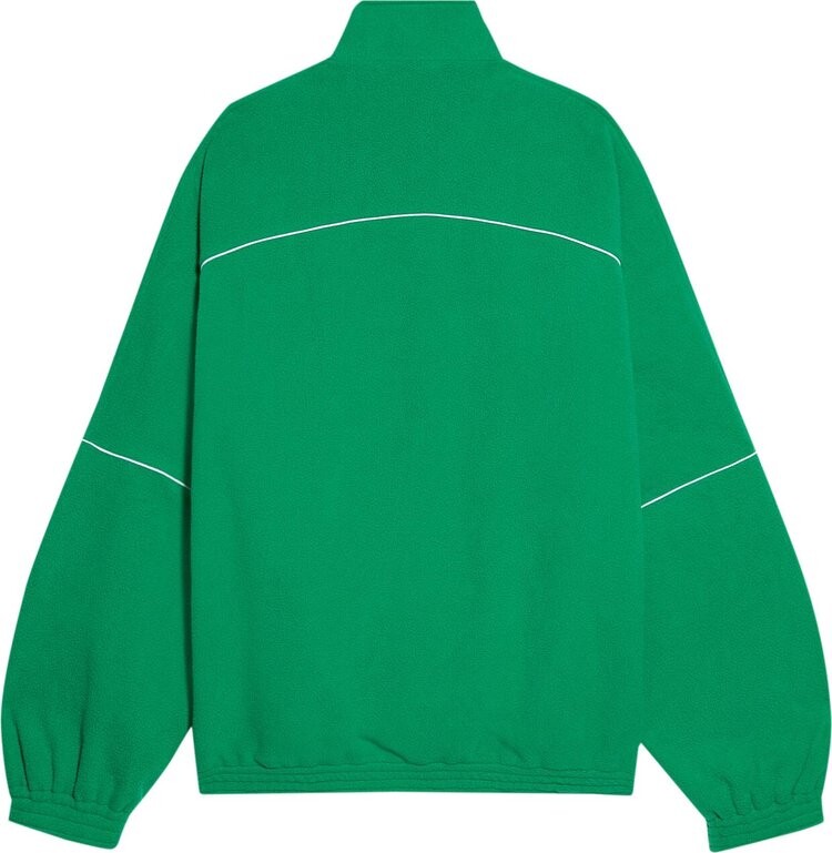 Куртка Balenciaga Double Brushed Fleece Tracksuit Jacket 'Green', зеленый — фото 3