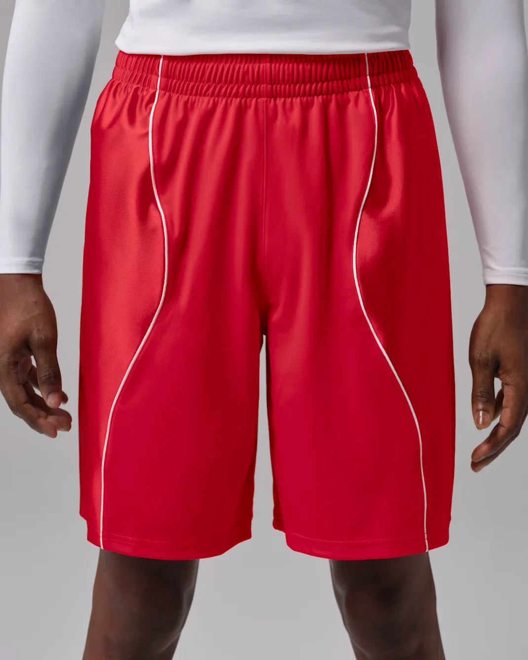 Мужские шорты Dri-FIT 9 дюймов в стиле Y2K Jordan Sport, University Red/White/University Red — фото 2