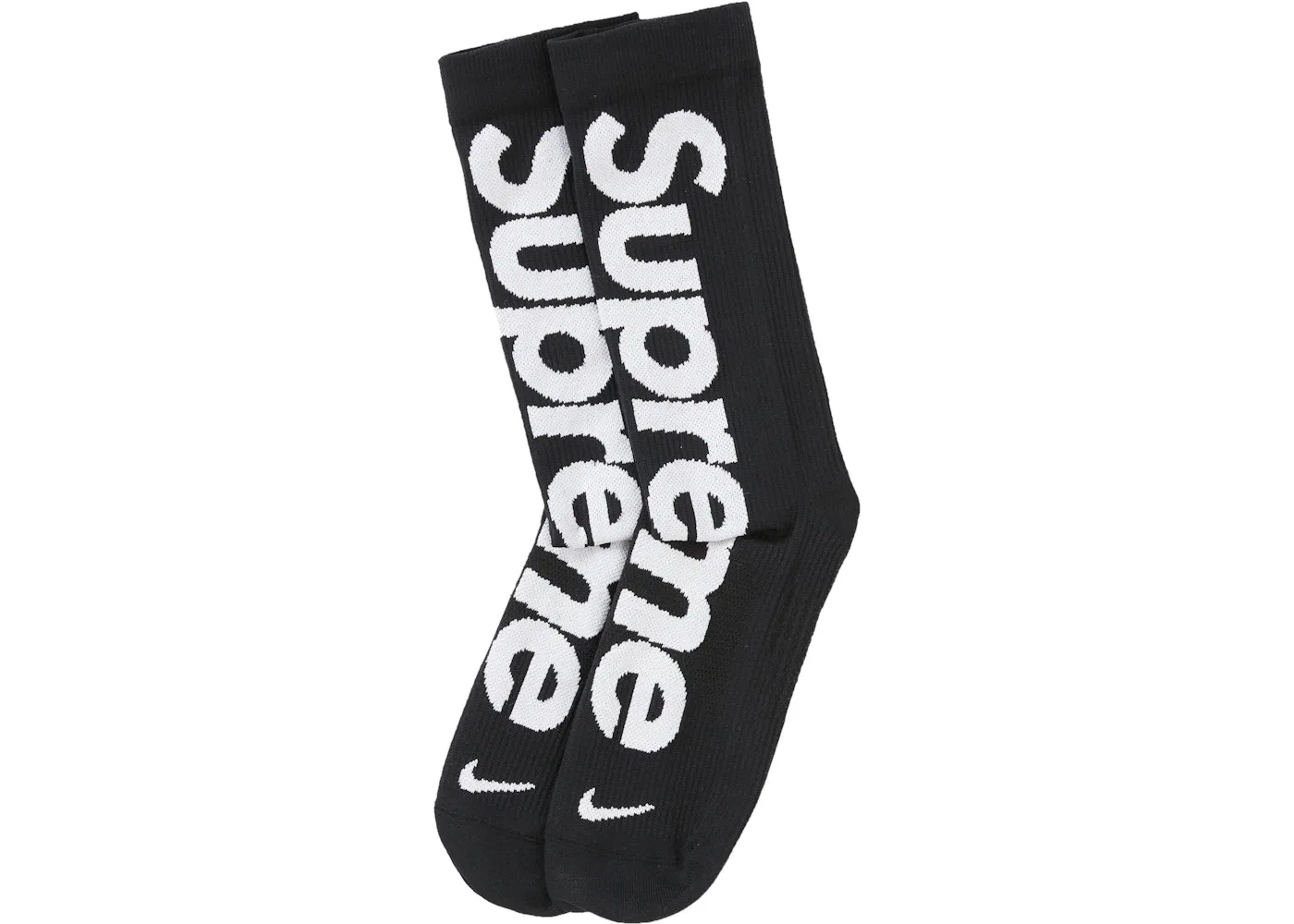 Детские носки с принтом Supreme Nike Lightweight Crew Socks Supreme, Black