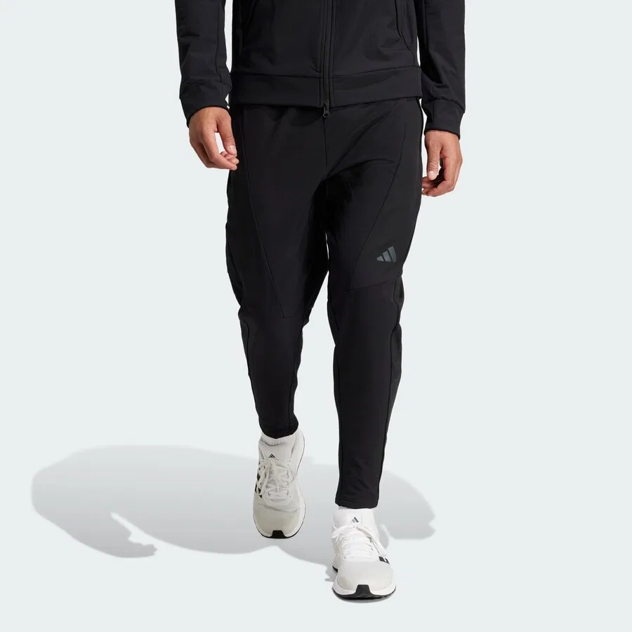 Спортивные шорты ADIDAS PERFORMANCE Tapered Workout Pants 'Designed For Training' черного цвета — фото 2