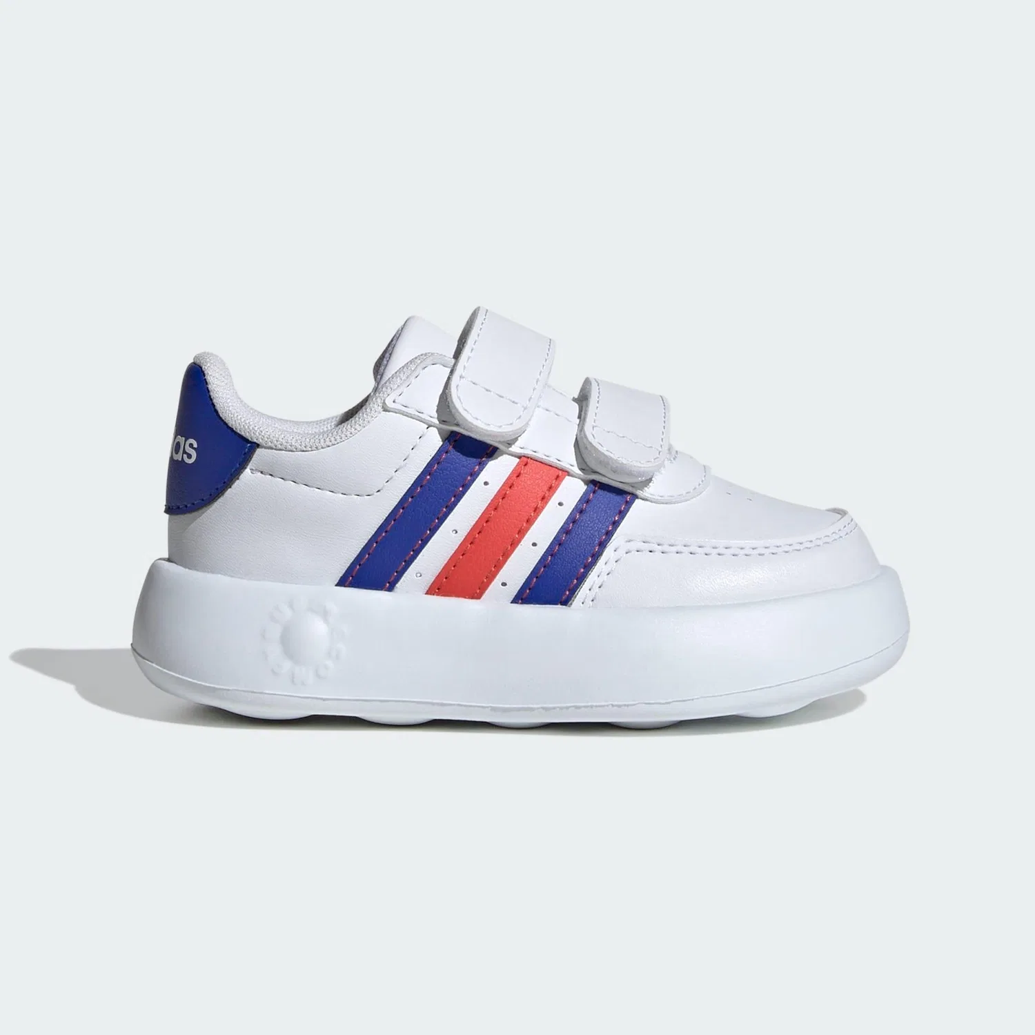 Детские кроссовки с липучками Breaknet 2.0 Adidas, Weiss Blau Hellrot