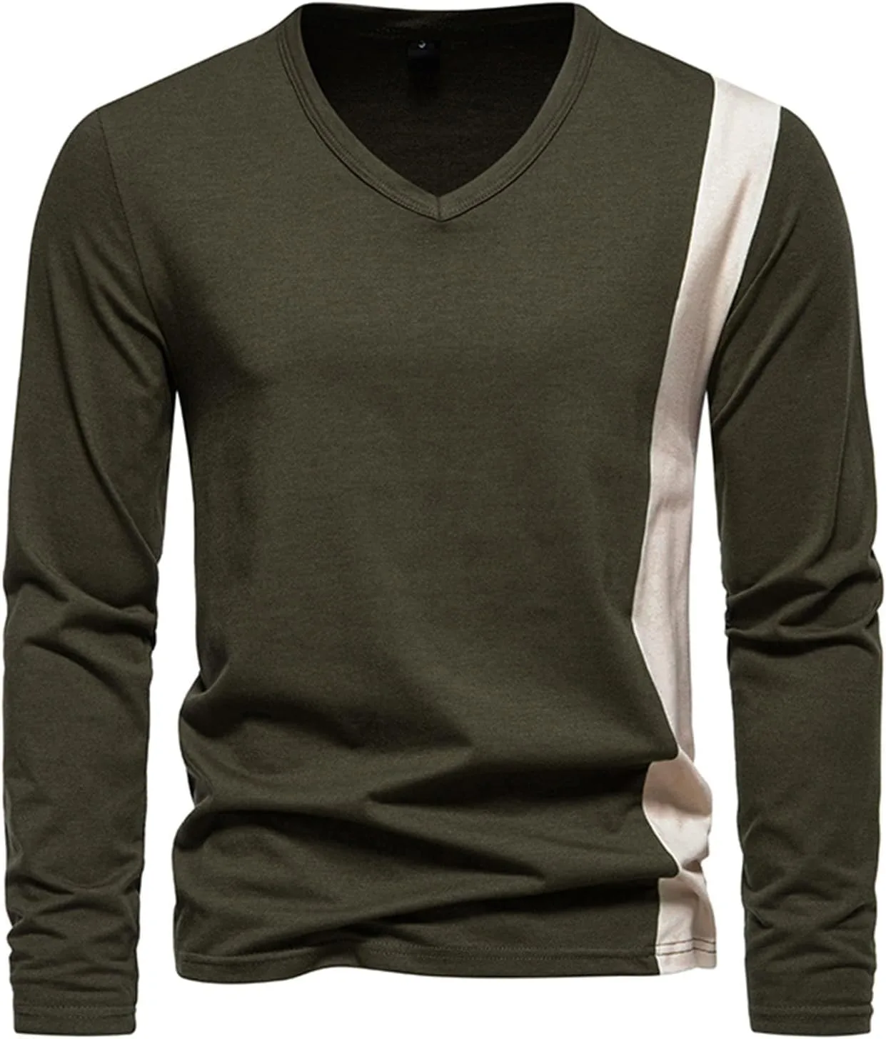 

Мужская футболка с длинным рукавом Slim Fit V-образным вырезом