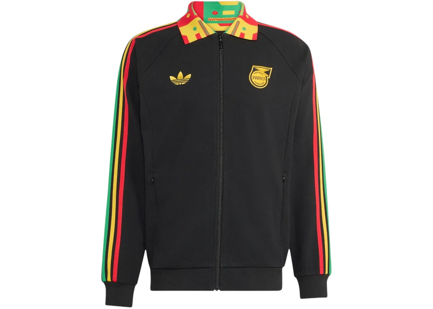 Мужская куртка с молнией Adidas Jamaica Bob Marley Away Anthem Jacket, Black