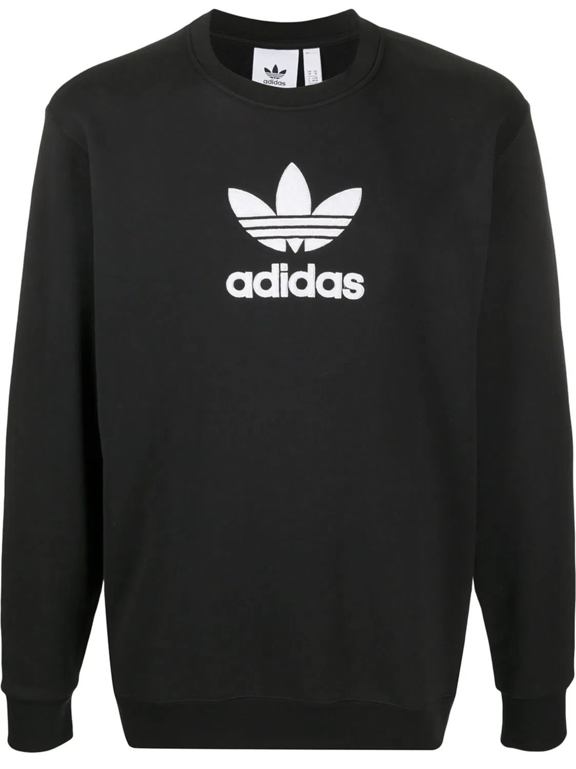 Хлопковый свитшот Adidas, черный