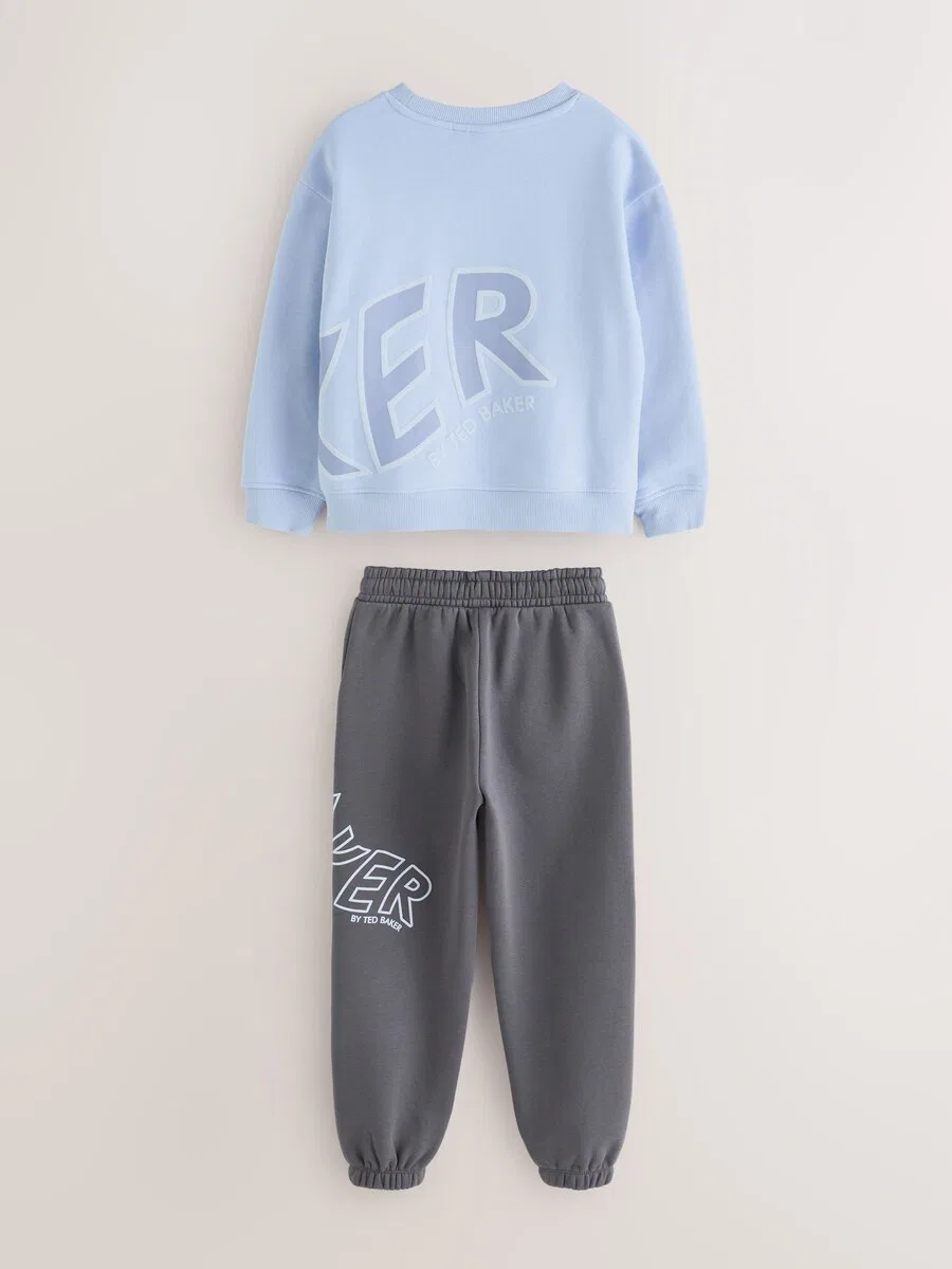 Спортивный костюм Baker by Ted Baker синего и светло-голубого цвета — фото 2