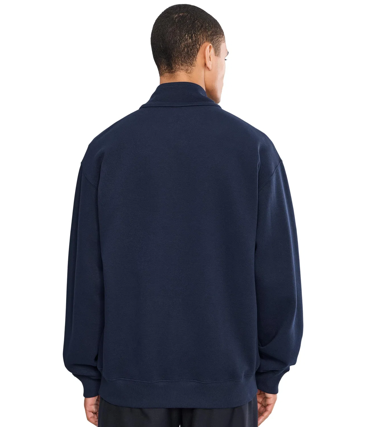 Двусторонняя толстовка пике на молнии Lacoste, Navy Blue — фото 4