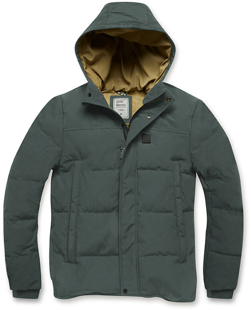 

Куртка Vintage Industries Glenn, серая, Серый, Куртка Vintage Industries Glenn, серая