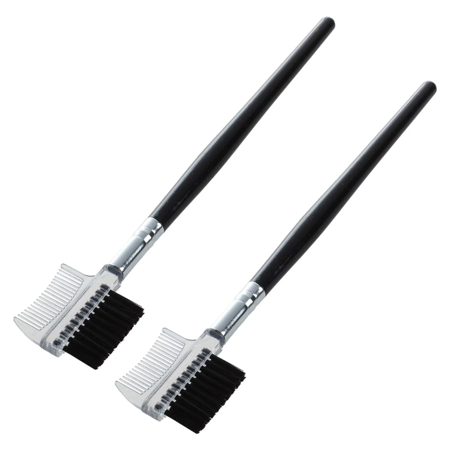 Кисть для бровей двусторонняя, Vadillo, 2 шт, 9 г, Black