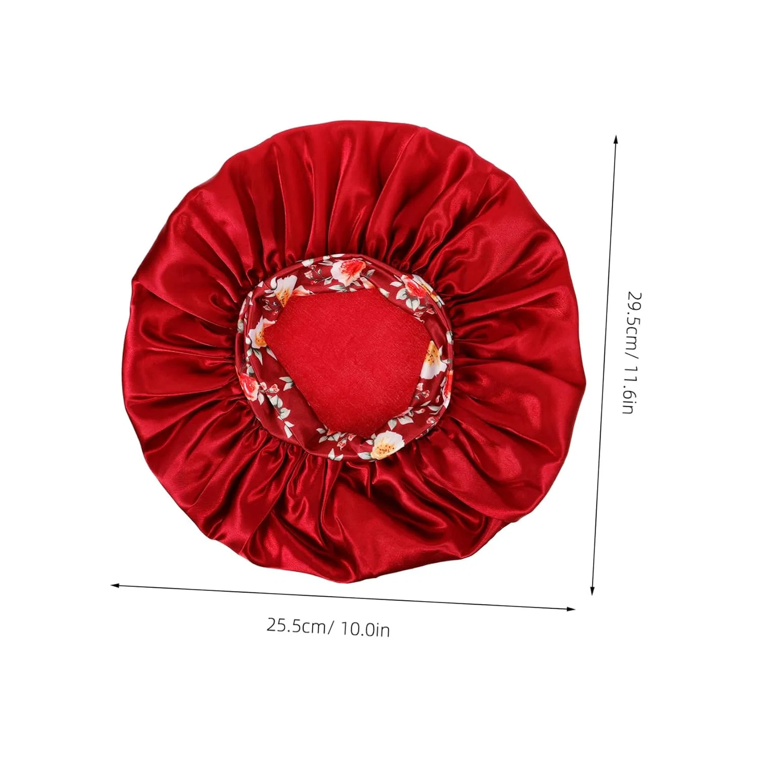Шапочка для душа на резинке OATIPHO, 1 шт, 29.5x25.5x0.2 см, Bordeaux Red — фото 2