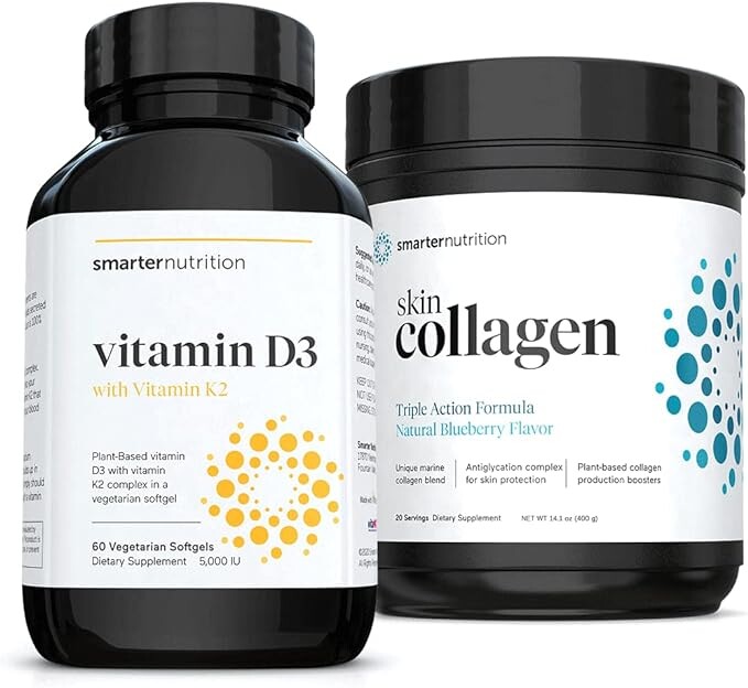 

SMARTERNUTRITION Растительная поддержка иммунитета с витамином D3 с веганским комплексом K2 + коллагеном