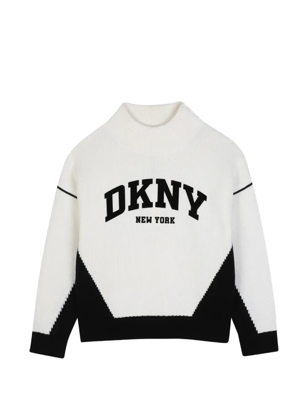 Свитер с высоким ворником Dkny Kids, белый