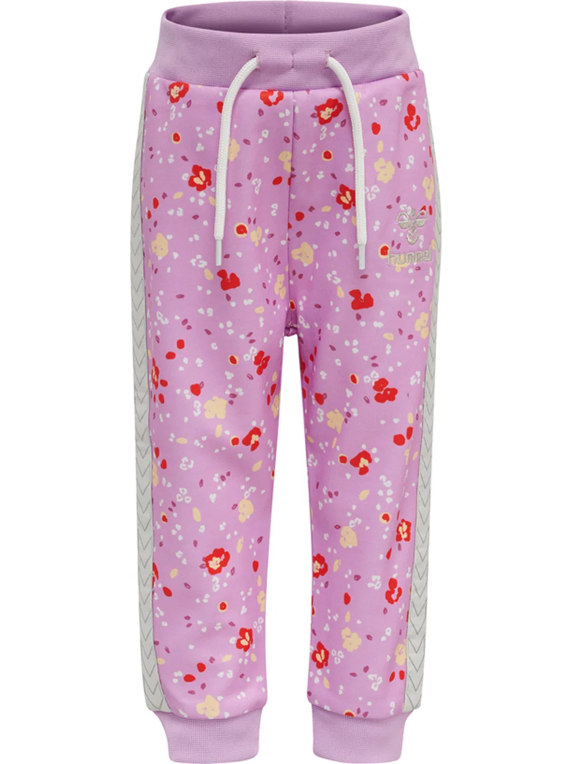 Детские спортивные штаны с цветочным принтом Hmlnica Hummel, Blasses Bonbonrosa