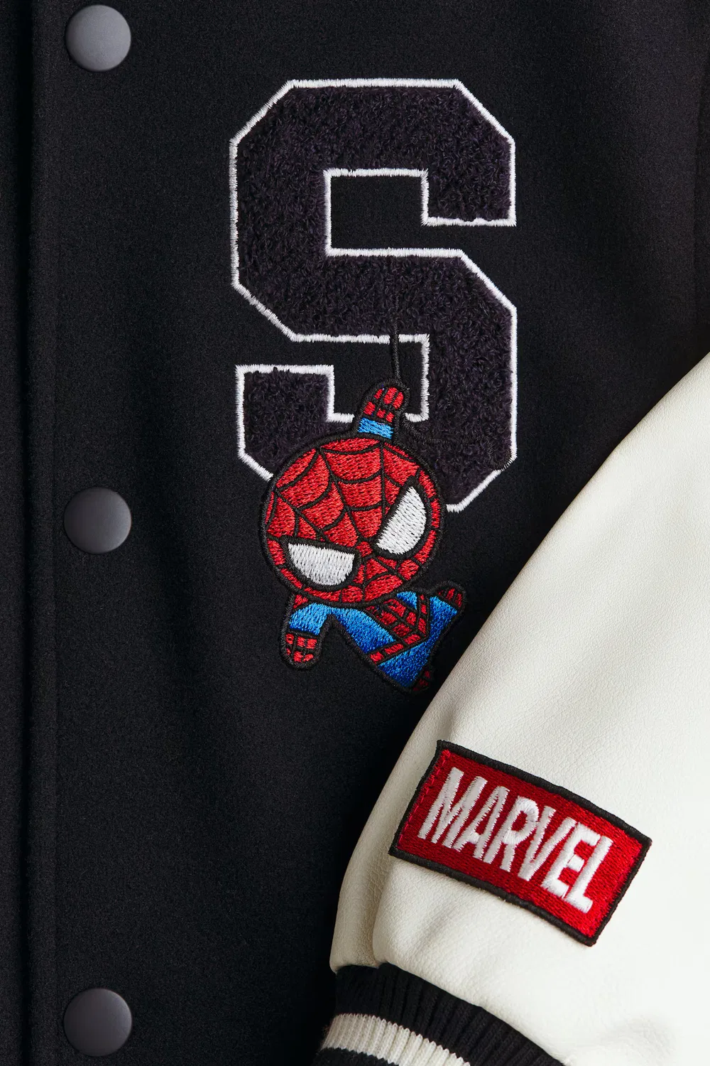 Бейсбольная куртка с рисунками H&M, Marineblau/Marvel Comics — фото 2