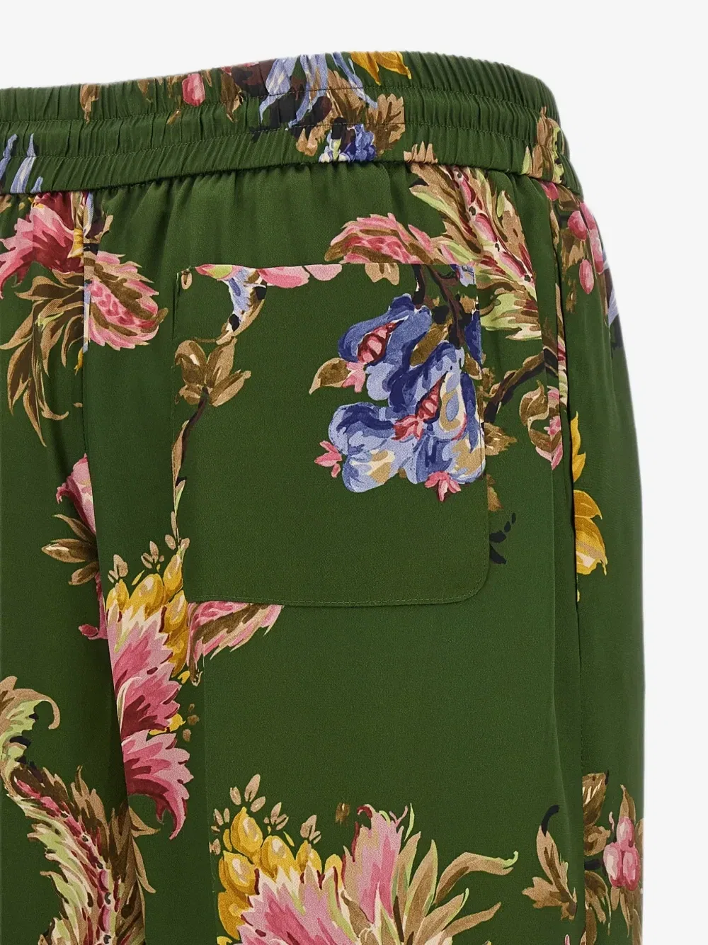 Брюки с цветочным принтом Etro, зеленый — фото 4
