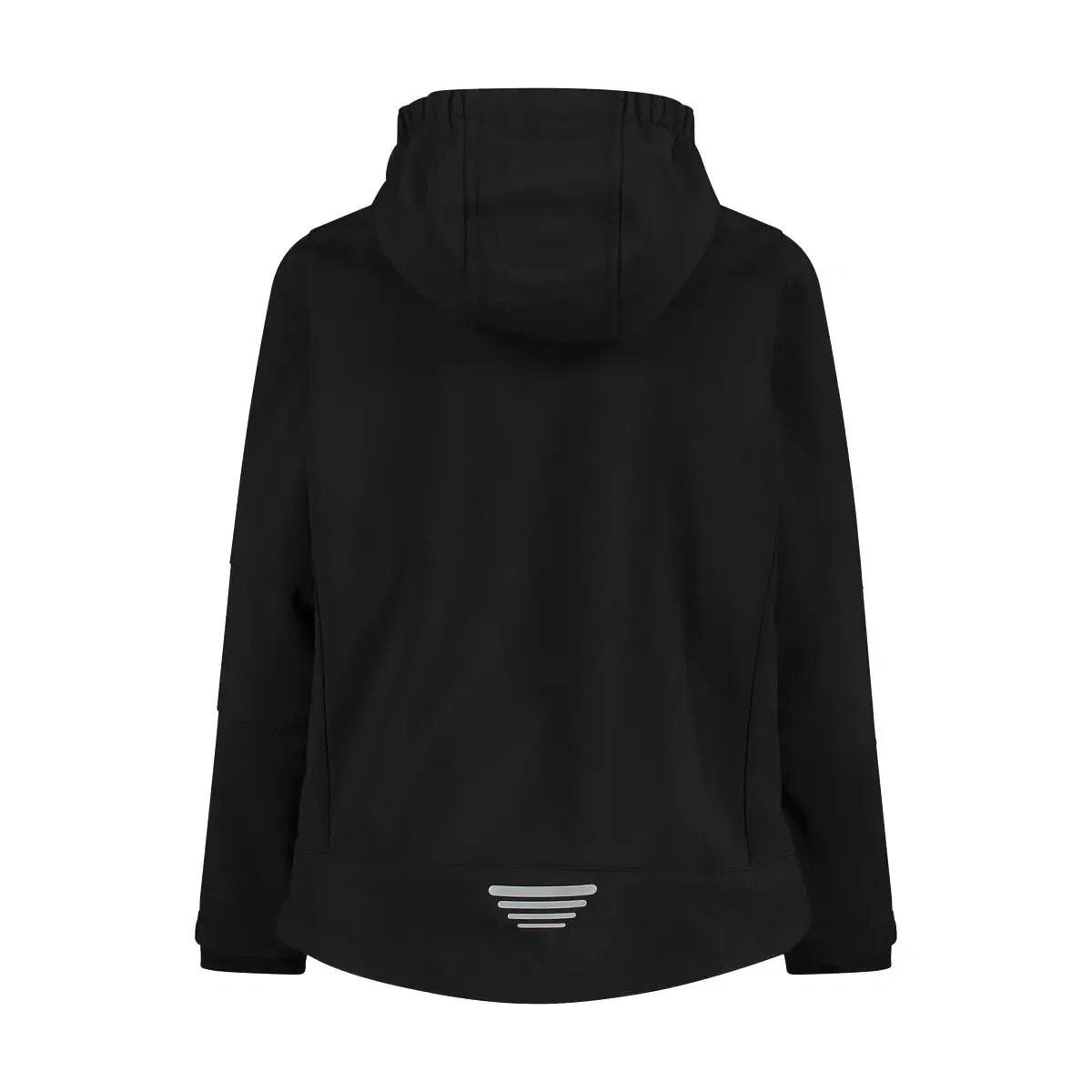 Детская софтшелл-куртка с капюшоном Fix Hood Cmp, Черный — фото 2