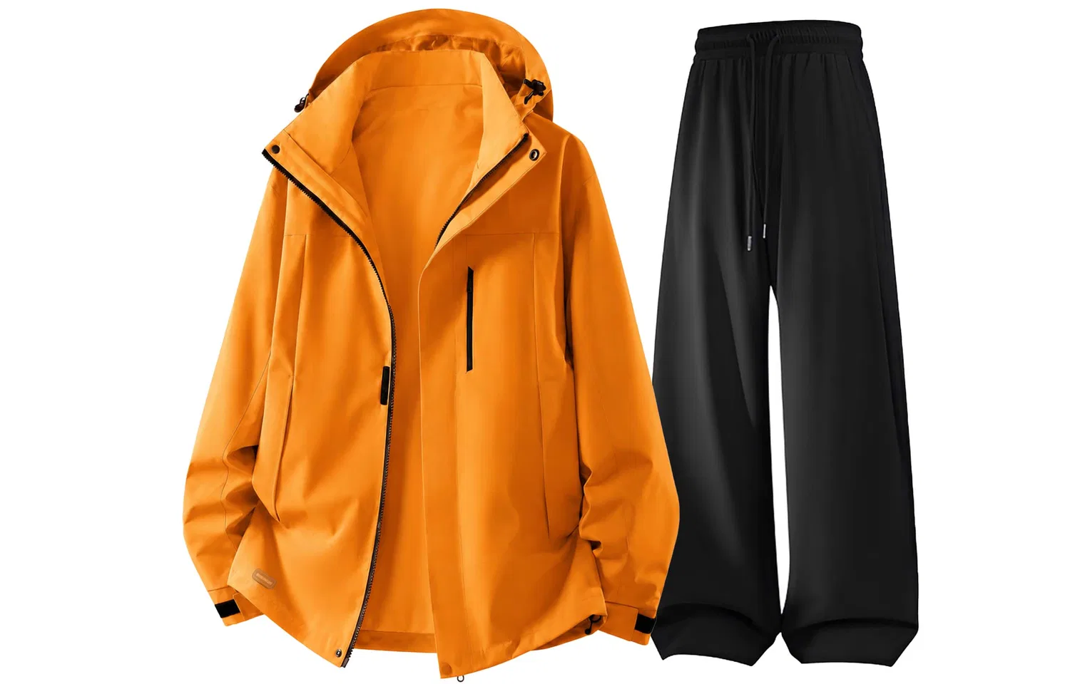 Детский комплект куртка и брюки с капюшоном, ветровка, Millet Yellow+Black, WARRIOR