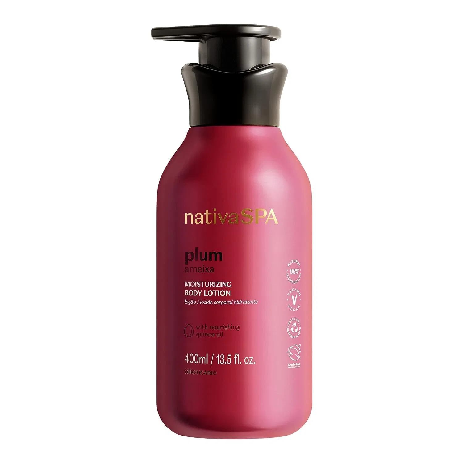 Набор для ухода за телом Nativa SPA Plum, O Boticário, крем для тела 400 мл, крем для рук 75 г, гель для душа 200 г — фото 2