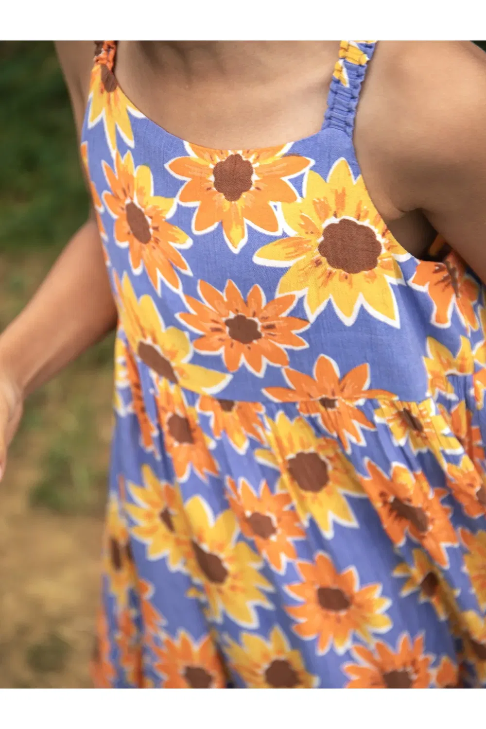 Детское платье из хлопка Sophie Summer Dress Frugi, Lilac — фото 3