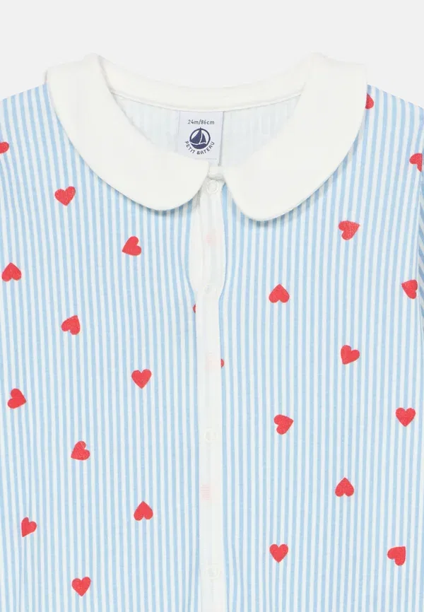 Пижама хлопковая Bebe debout dors bien sans pieds cote, Petit Bateau, marshmallow, multi-coloured, мультиколор — фото 3