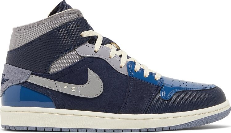 

Кроссовки Air Jordan 1 Mid SE Craft Inside Out - Obsidian, синий, Синий;серый, Кроссовки Air Jordan 1 Mid SE Craft Inside Out - Obsidian, синий