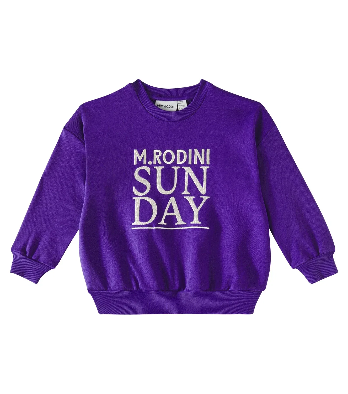 Свитшот хлопковый Mini Rodini, фиолетовый