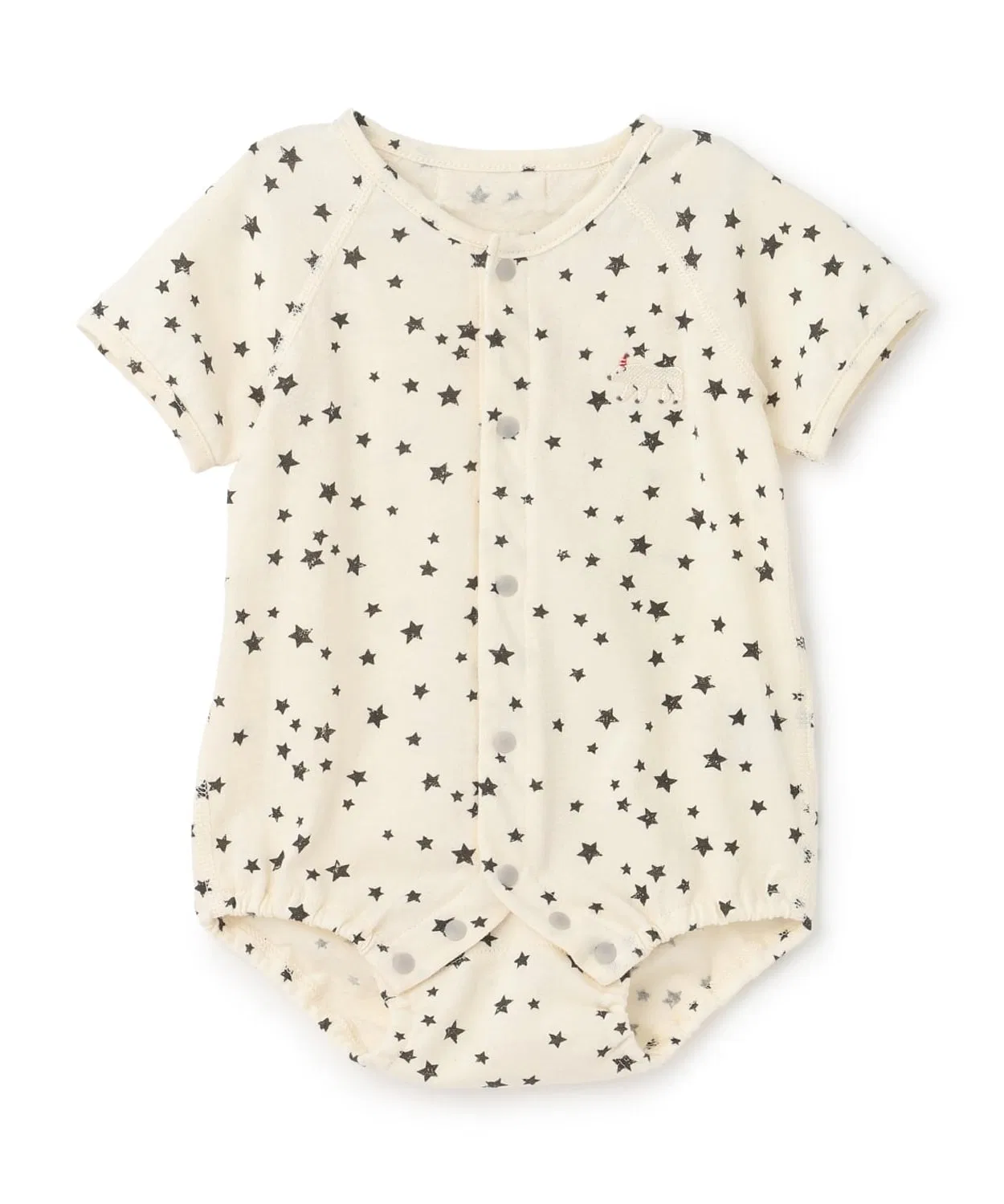 Детский боди-комбинезон с принтом Organic Star Sense of Wonder, Белый