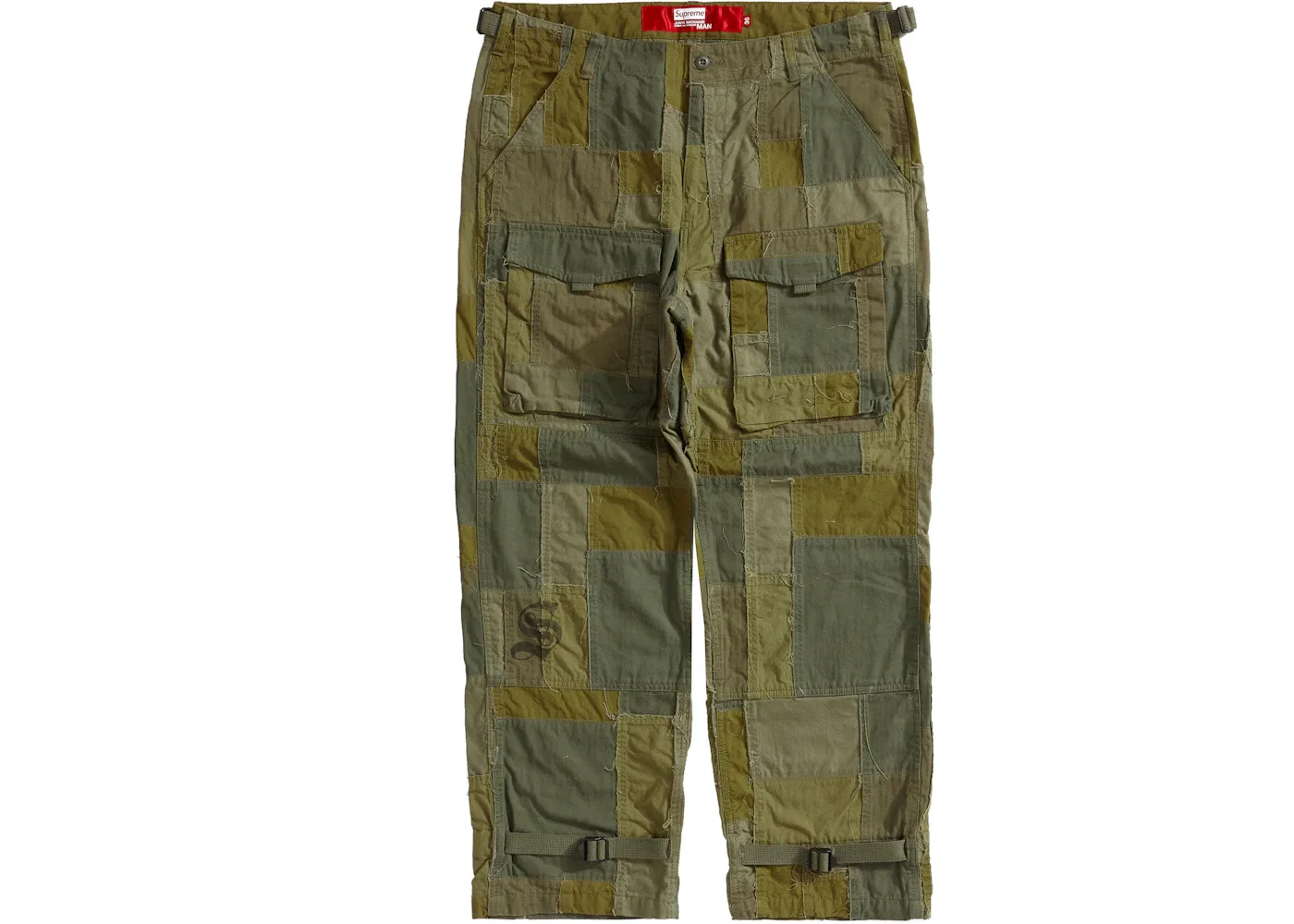 Мужские брюки-карго с пэчворком Pant Supreme, Olive — фото 2