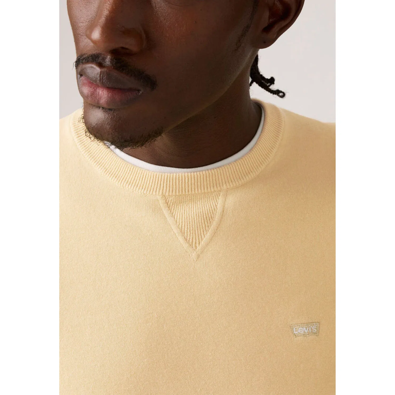 Мужской пуловер с круглым вырезом Lightweight HM Sweater Levi's, Rutabaga Pique — фото 4
