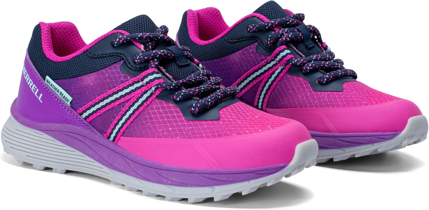 Кроссовки Merrell Unisex-Child S Nova, синий/розовый/темно-синий — фото 2
