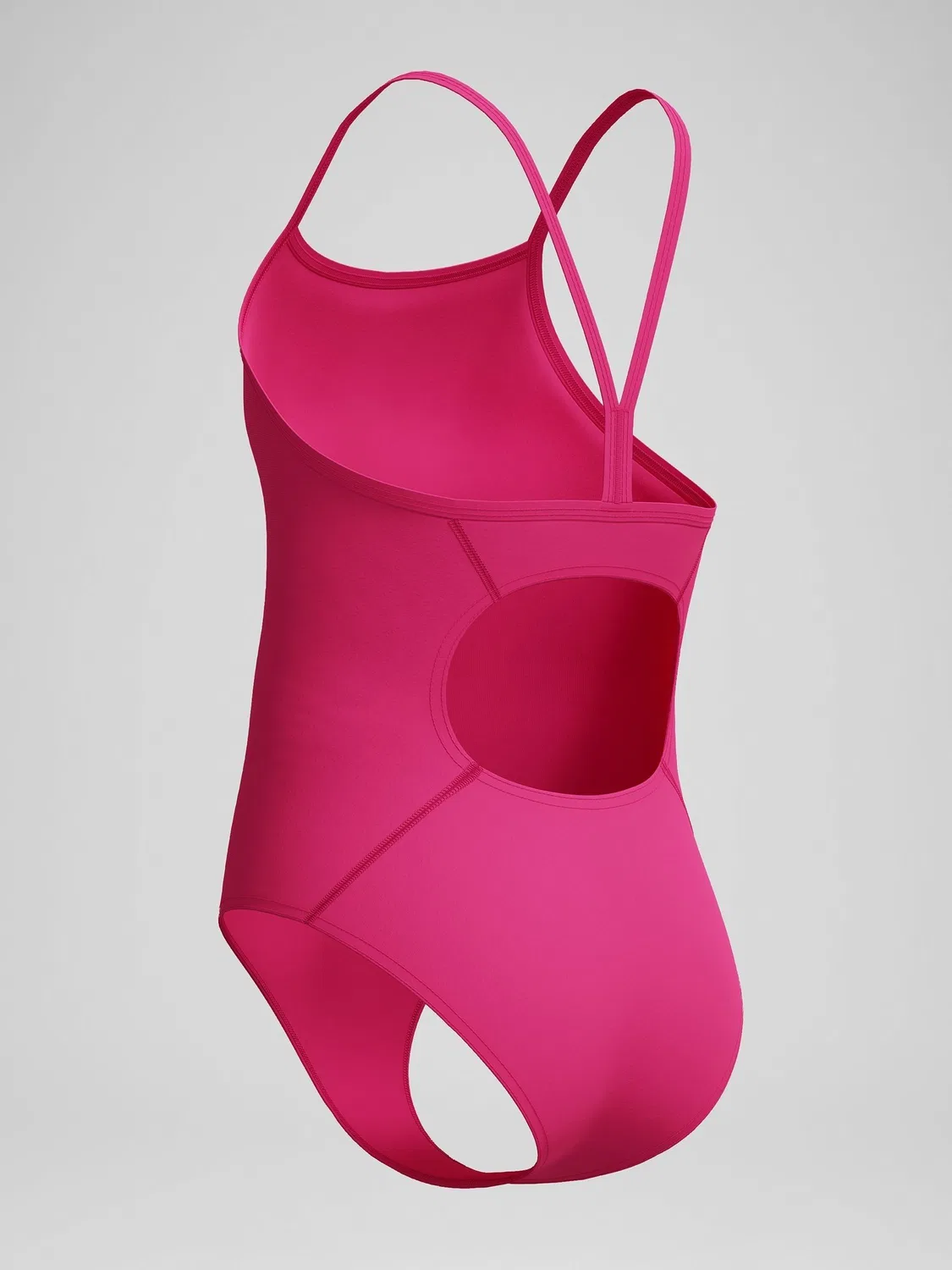 Купальник слитный Speedo Logo Thinstrap, розовый — фото 3