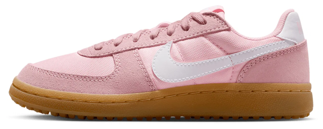 Кроссовки для мальчиков Field General Nike, цвет Med Soft Pink/White/Gum Lt Brown — фото 2