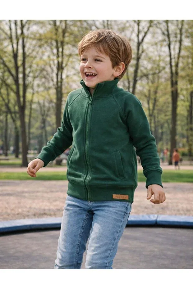 Детская толстовка для девочек с длинным рукавом Organickid, Green