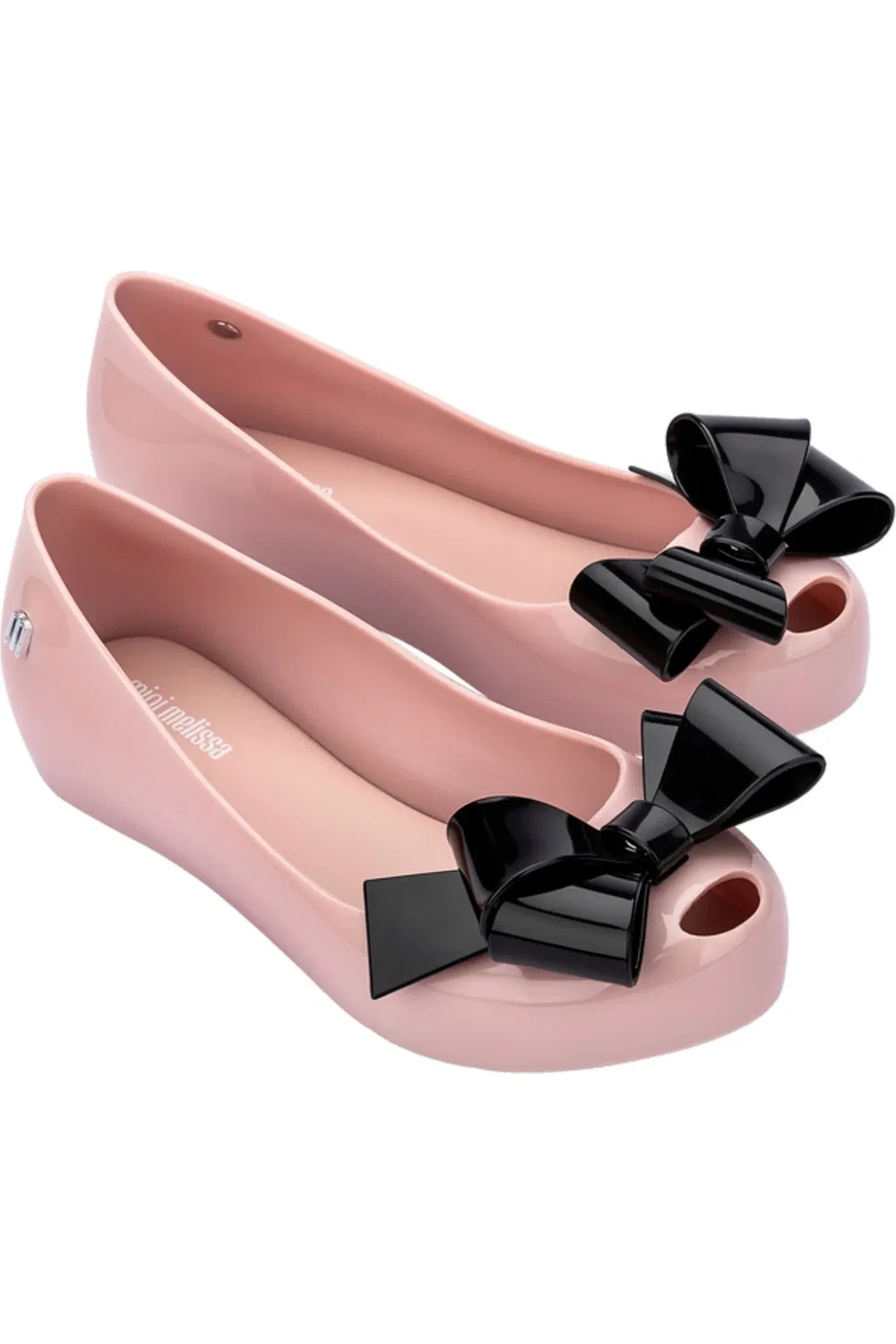 Детские туфли балетки с бантом Mini Melissa, розовый