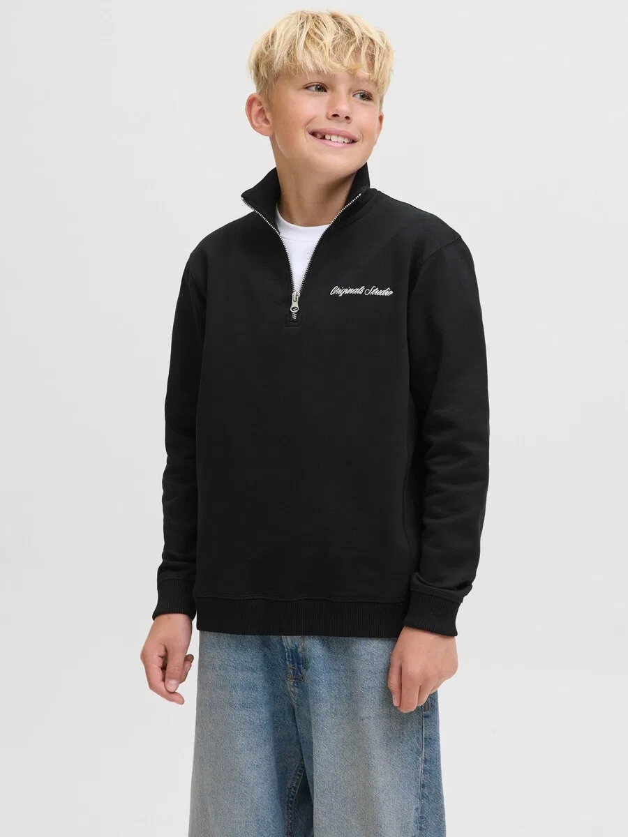 Детская толстовка 'JORNorrebro' черного цвета Jack & Jones Junior — фото 2