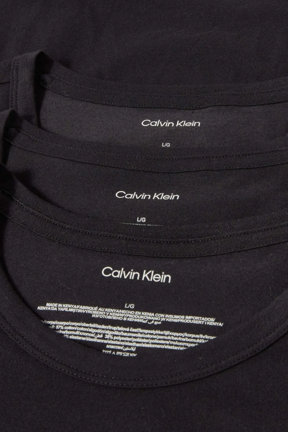Футболка с круглым вырезом комплект из 3 штук Calvin Klein — фото 4