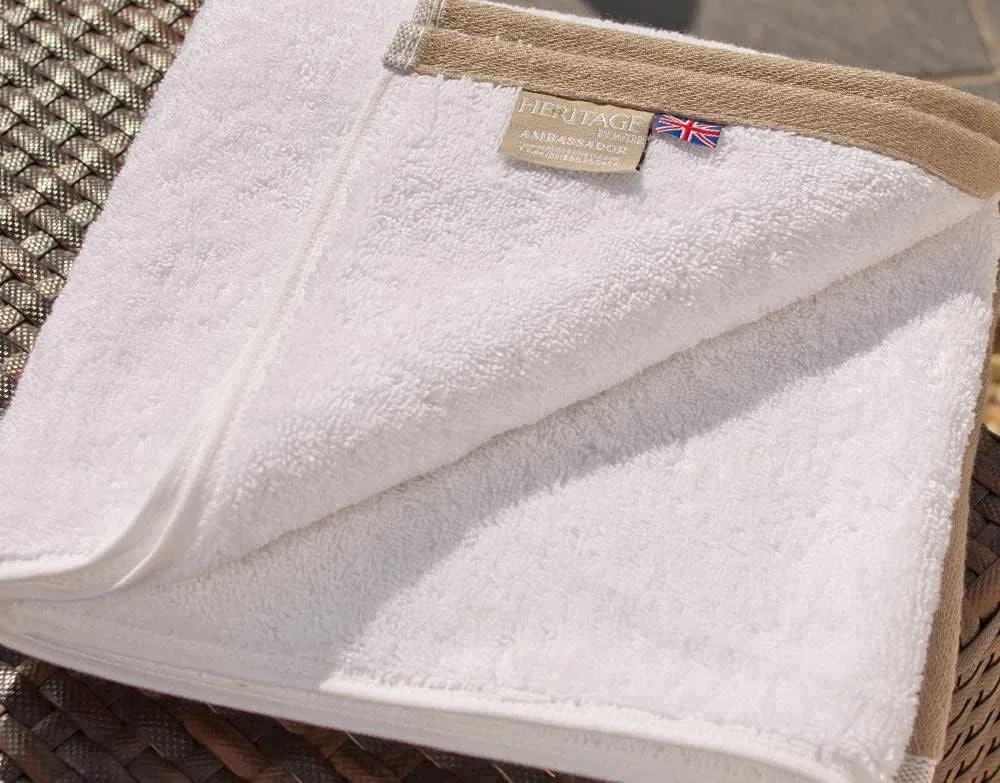 Махровая салфетка Mitre Linen, 100% хлопок, 30x30 см, Белый — фото 3