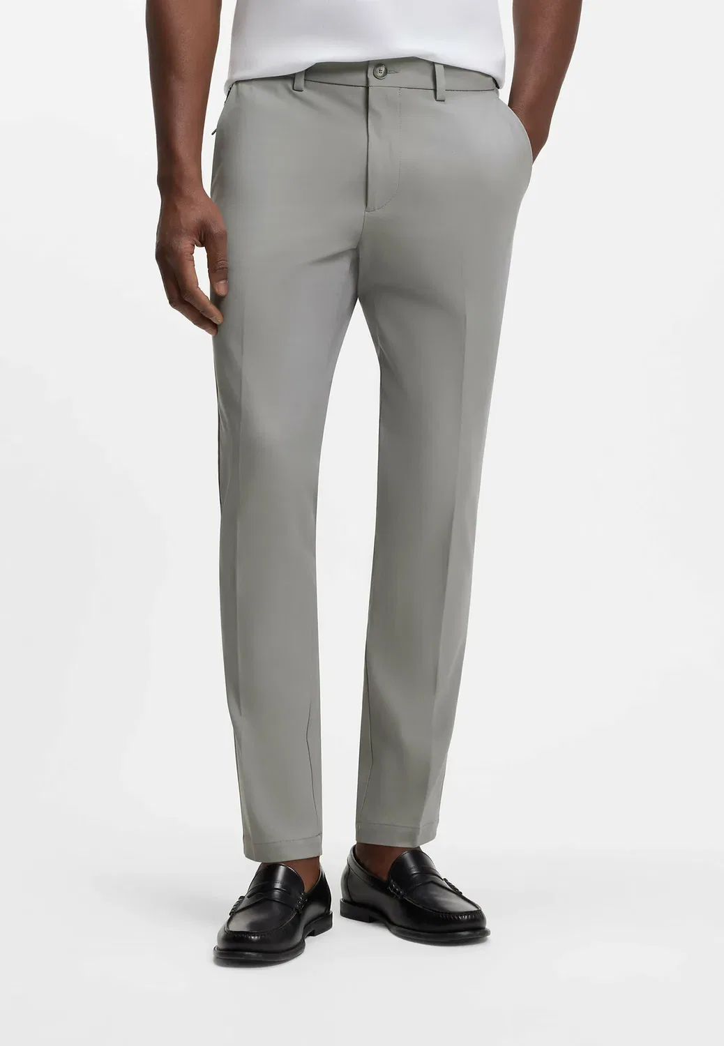 P-Kaiton1-Zip - чиносы Boss, Open Grey Nineteen