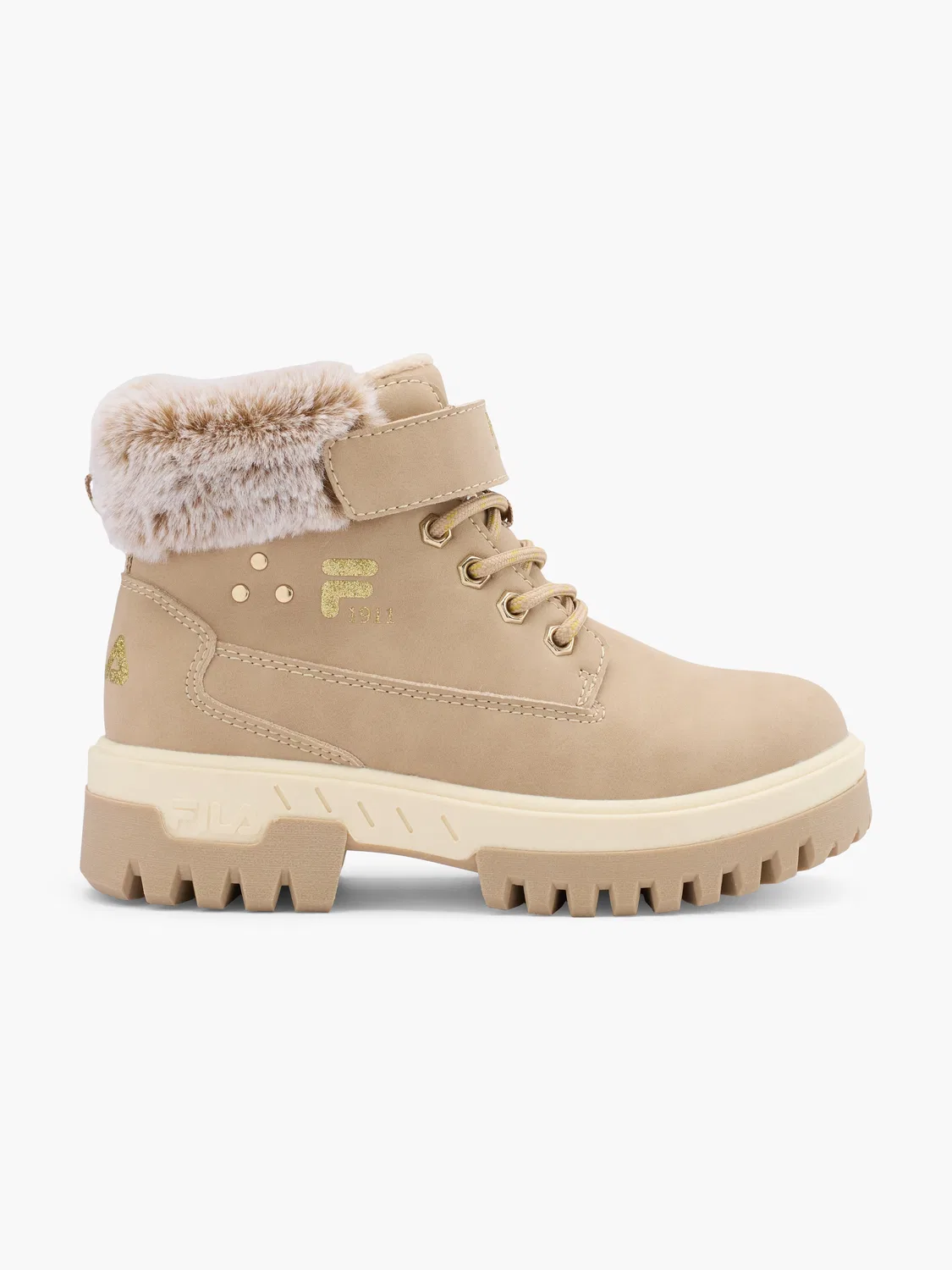 Детские зимние ботинки FILA, бежевый