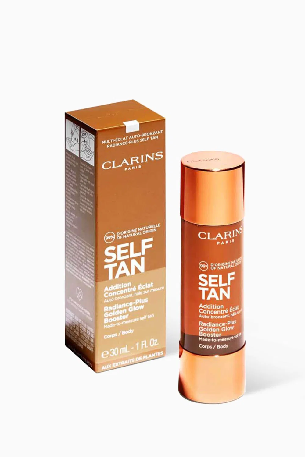 Средство для загара с эффектом сияния Self Tan Radiance-Plus Golden Glow Booster Clarins — фото 4
