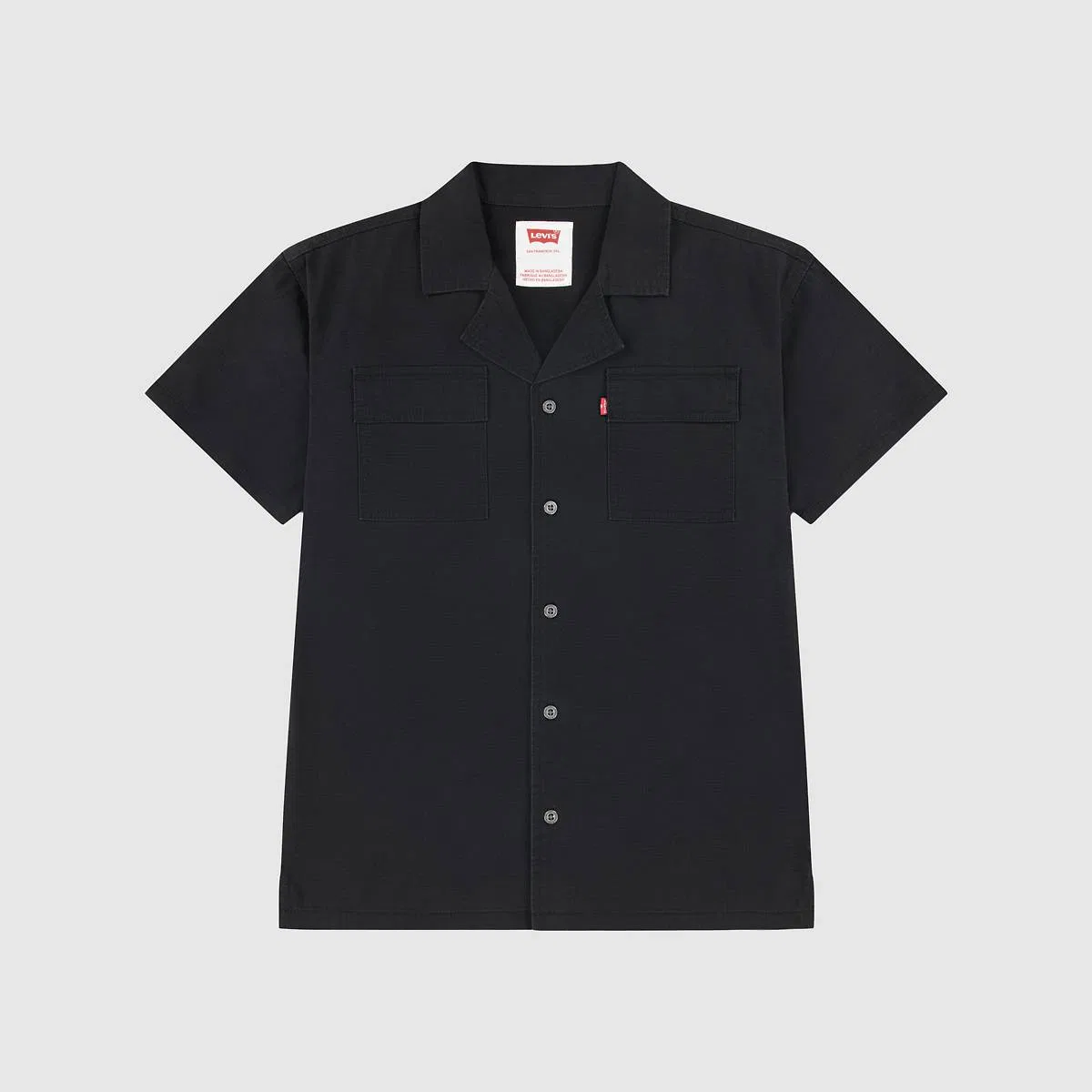 Рабочая рубашка для мальчиков 8-20 лет Levi's, Jet Black - Black — фото 4