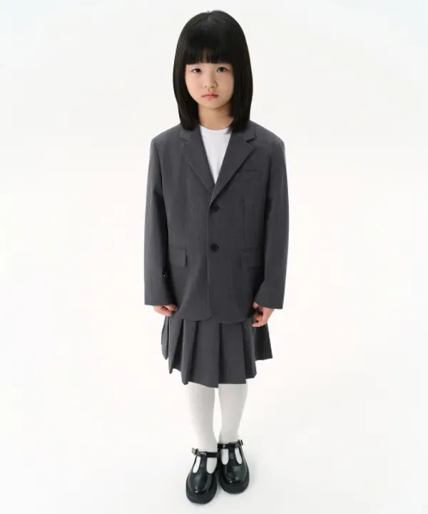 Блейзер классический, Musinsa Standard Kids, серый