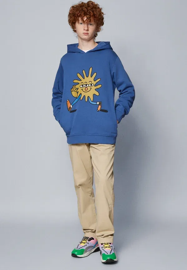 Худи с принтом Hoodie Stella Mccartney Kids, синий — фото 2
