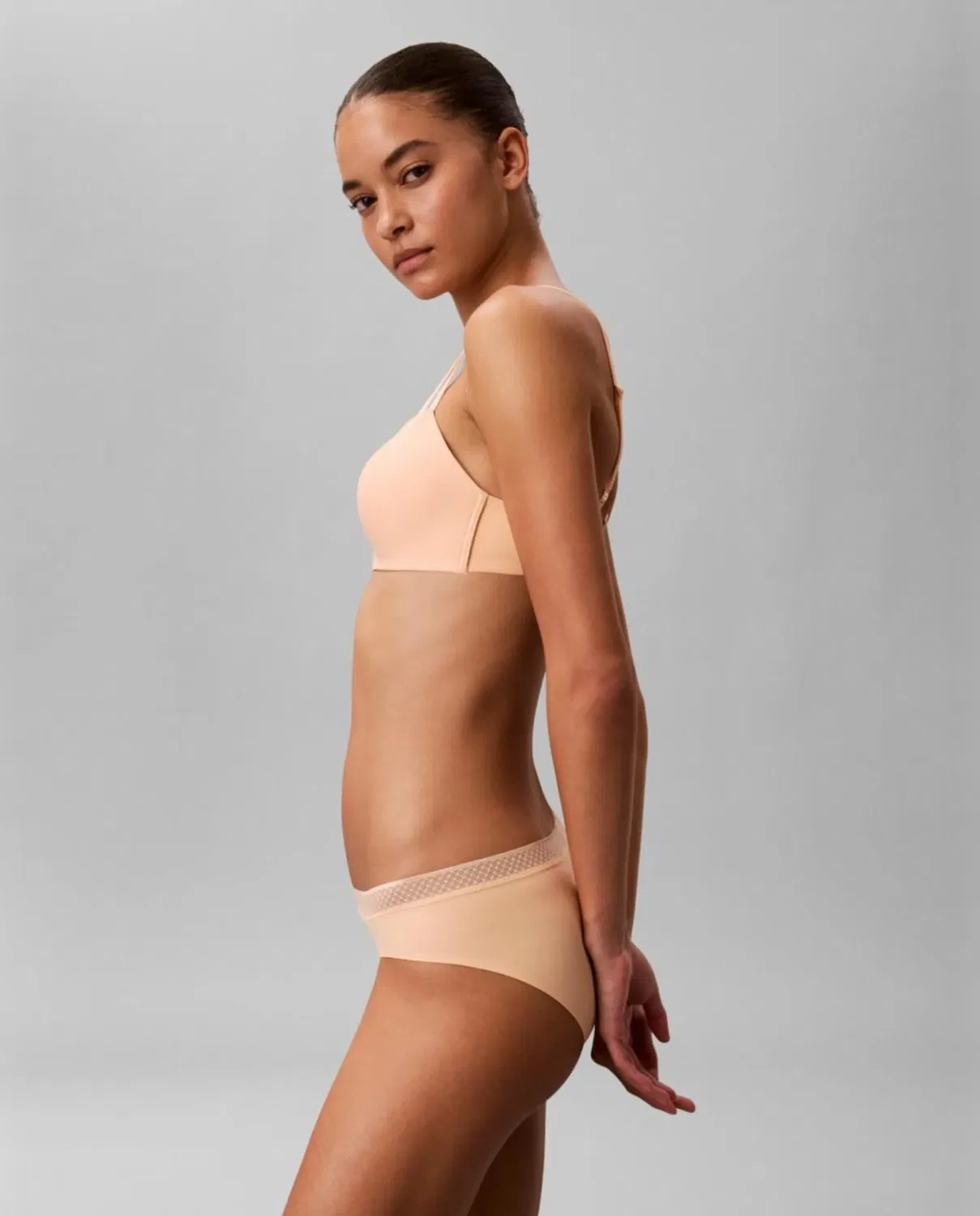 Женский бюстгальтер без косточек с наполнением по бокам Seductive Comfort Light Calvin Klein, Оранжевый — фото 3